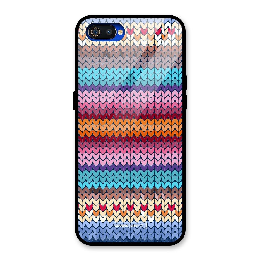 Woolen Glass Back Case for Realme C2