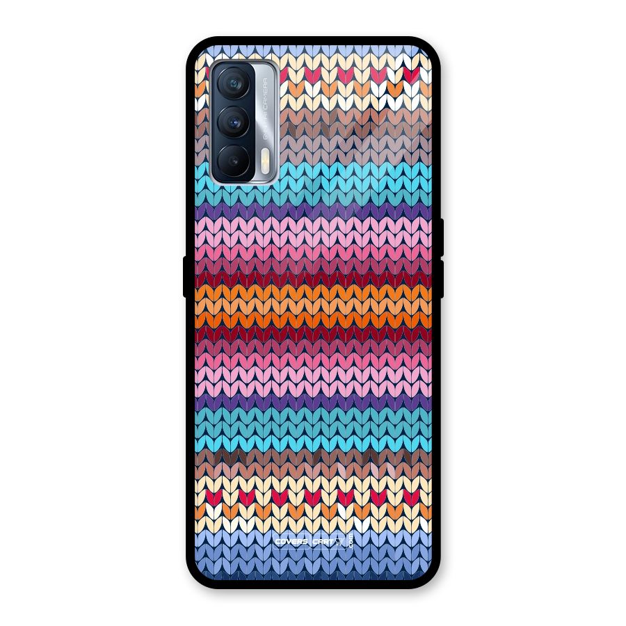 Woolen Glass Back Case for Realme X7