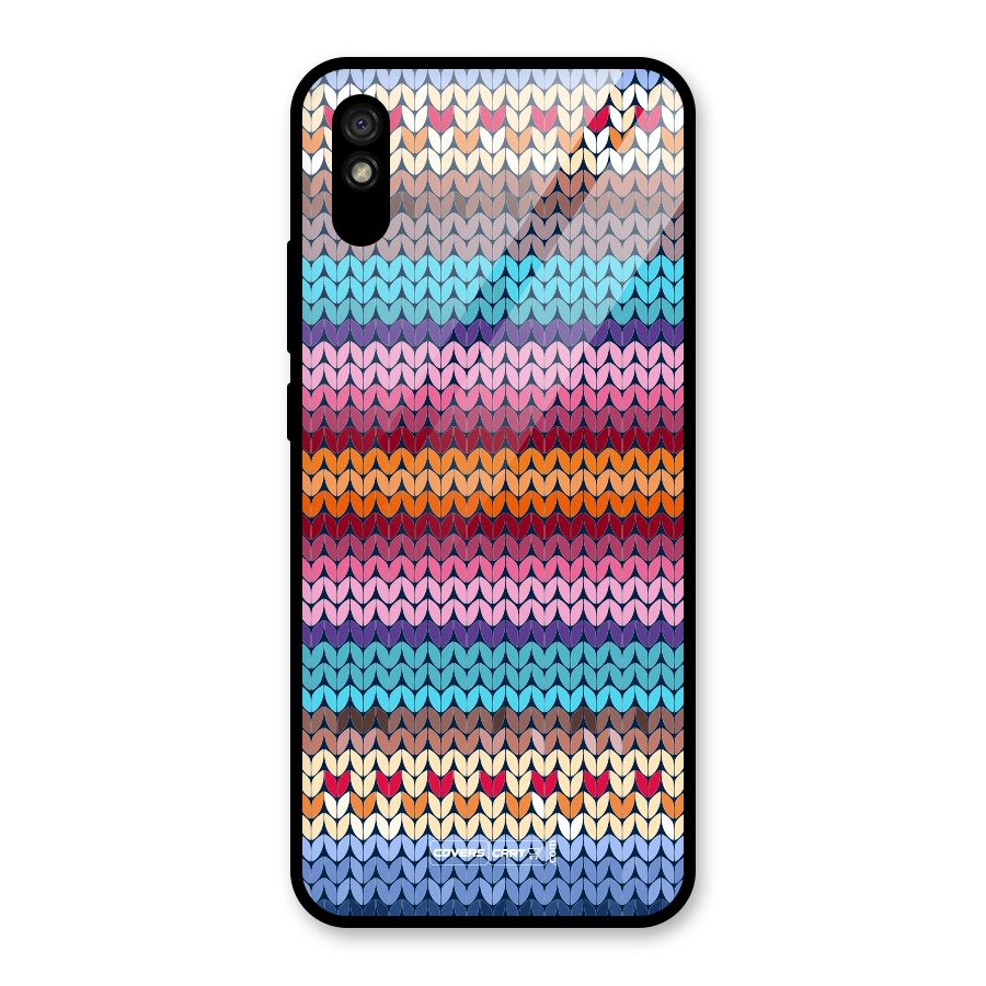 Woolen Glass Back Case for Redmi 9A