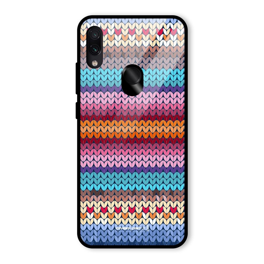Woolen Glass Back Case for Redmi Note 7 Pro