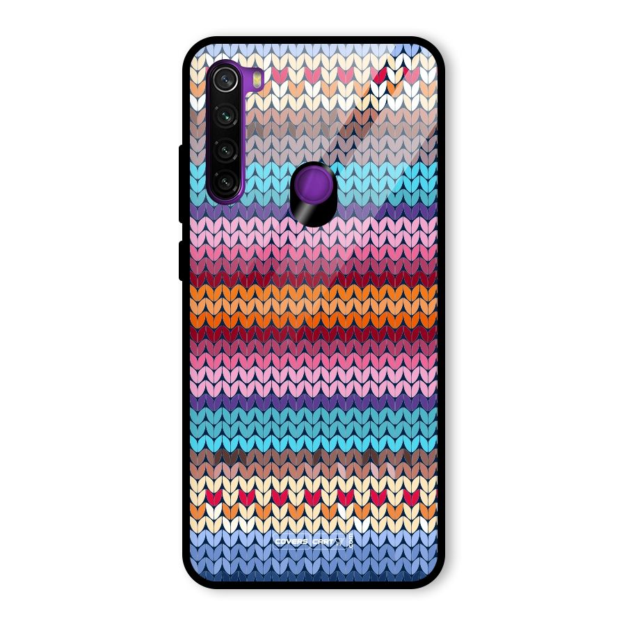 Woolen Glass Back Case for Redmi Note 8