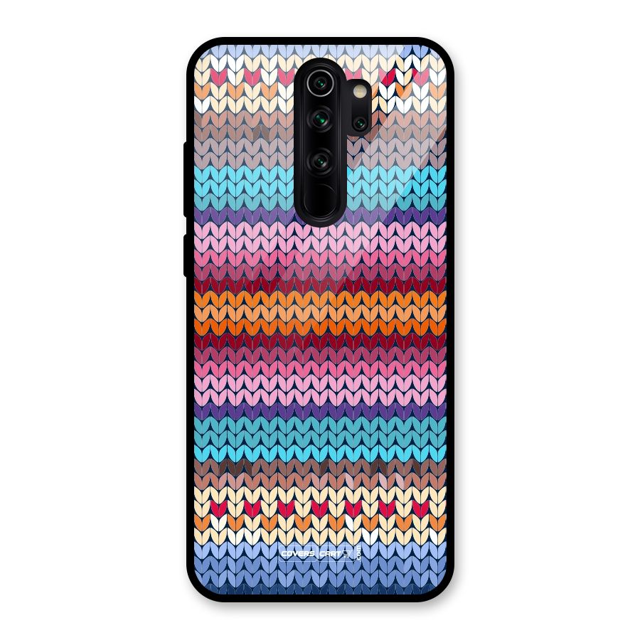 Woolen Glass Back Case for Redmi Note 8 Pro