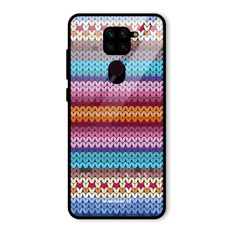 Woolen Glass Back Case for Redmi Note 9