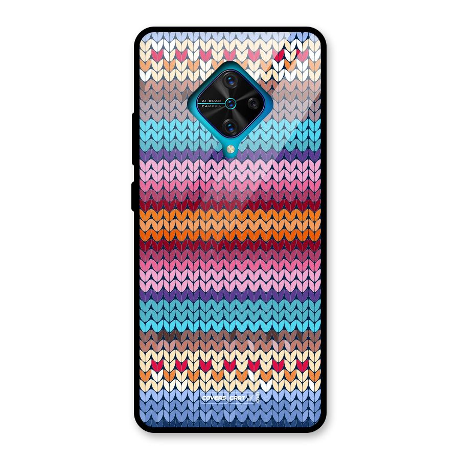 Woolen Glass Back Case for Vivo S1 Pro