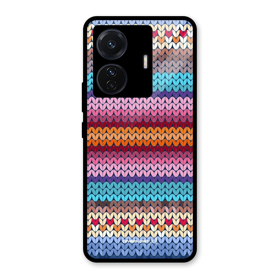 Woolen Glass Back Case for Vivo T1 Pro