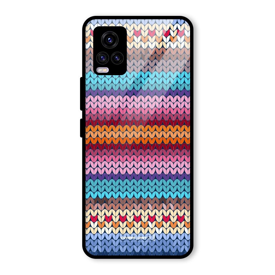 Woolen Glass Back Case for Vivo V20
