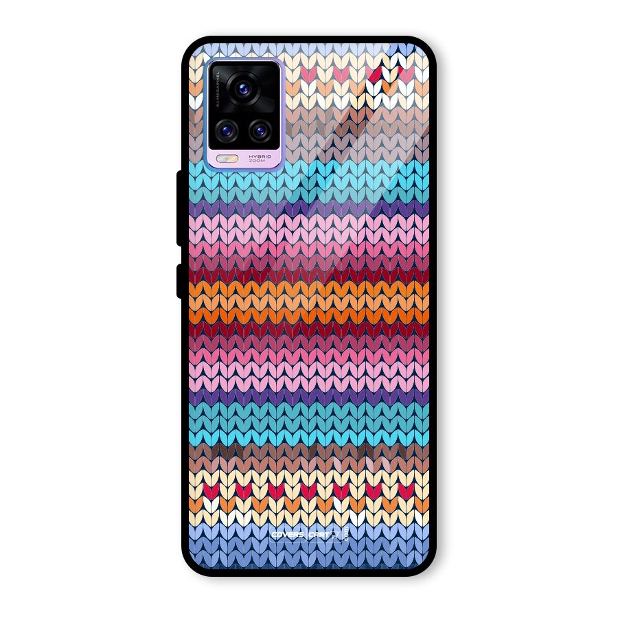 Woolen Glass Back Case for Vivo V20 Pro
