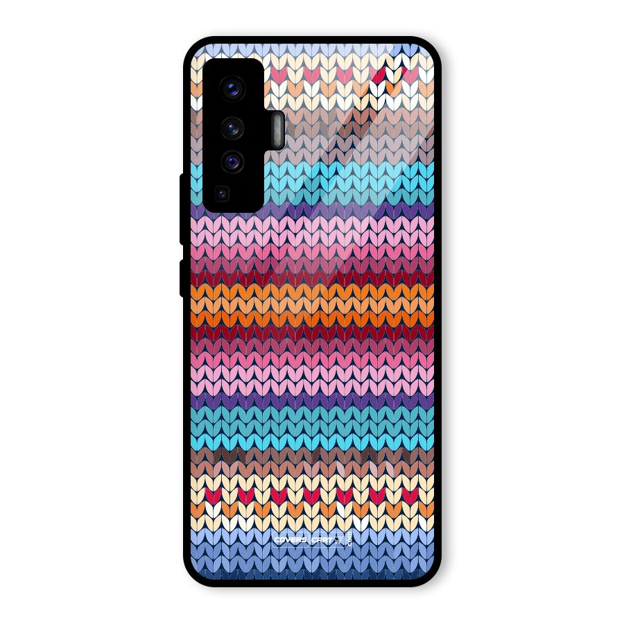 Woolen Glass Back Case for Vivo X50