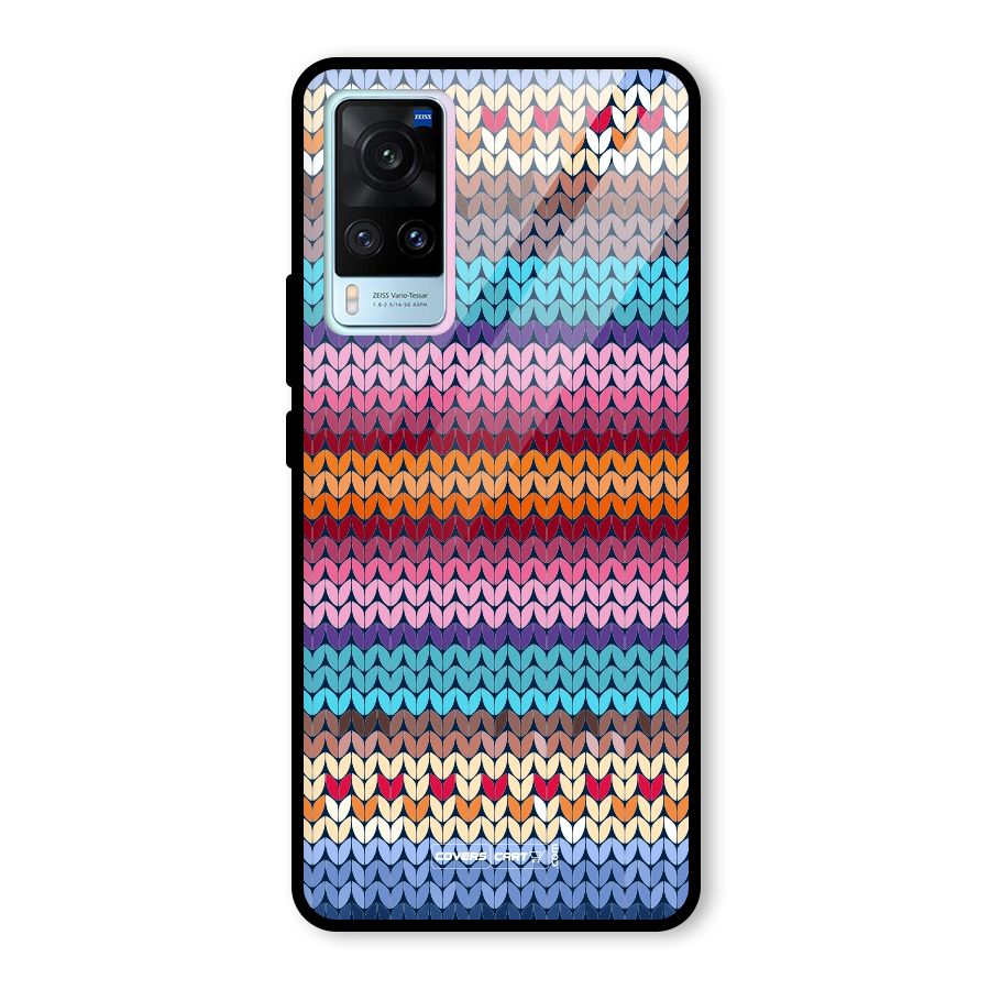 Woolen Glass Back Case for Vivo X60