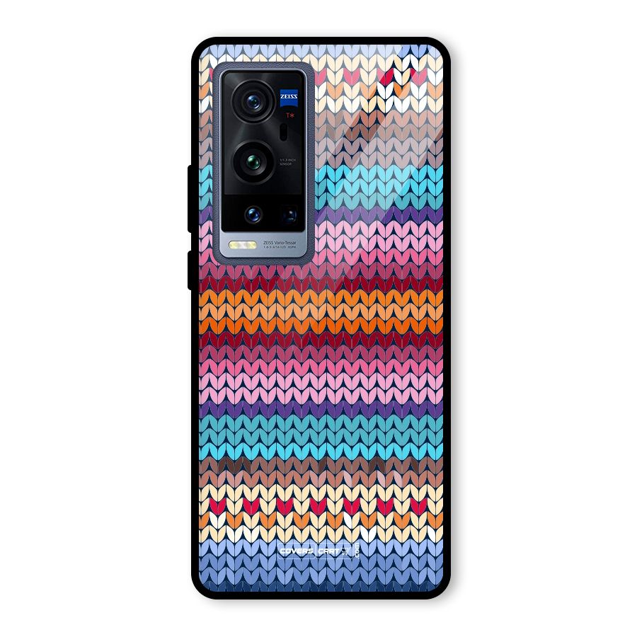 Woolen Glass Back Case for Vivo X60 Pro Plus