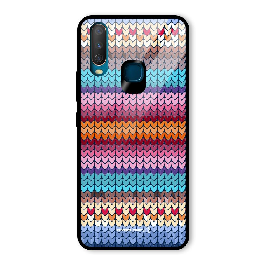 Woolen Glass Back Case for Vivo Y15