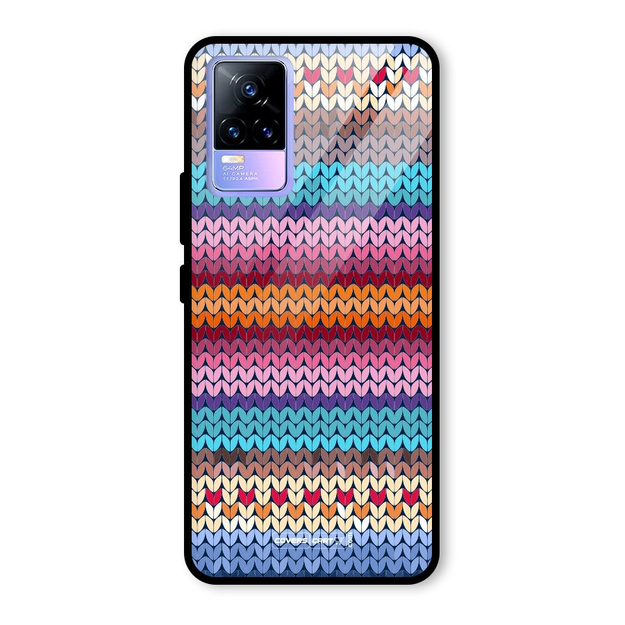 Woolen Glass Back Case for Vivo Y73