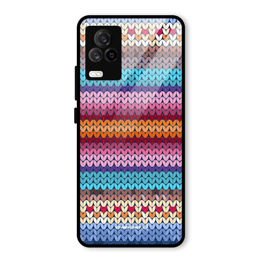 Woolen Glass Back Case for Vivo iQOO 7 Legend 5G