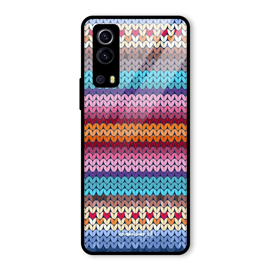Woolen Glass Back Case for Vivo iQOO Z3