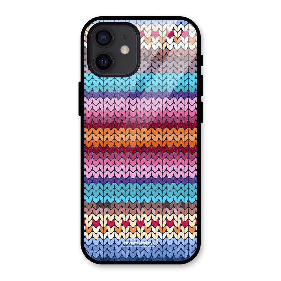 Woolen Glass Back Case for iPhone 12