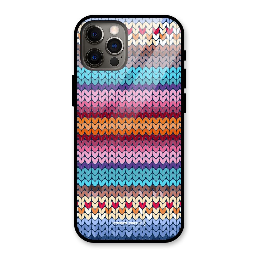 Woolen Glass Back Case for iPhone 12 Pro