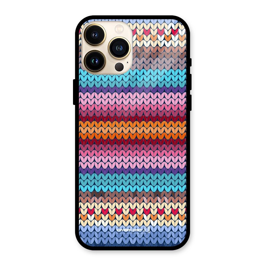 Woolen Glass Back Case for iPhone 13 Pro Max