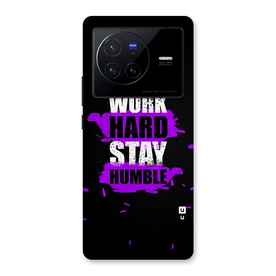 Work Hard Stay Humble Back Case for Vivo X80