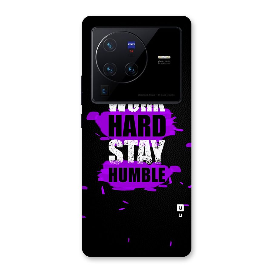Work Hard Stay Humble Back Case for Vivo X80 Pro
