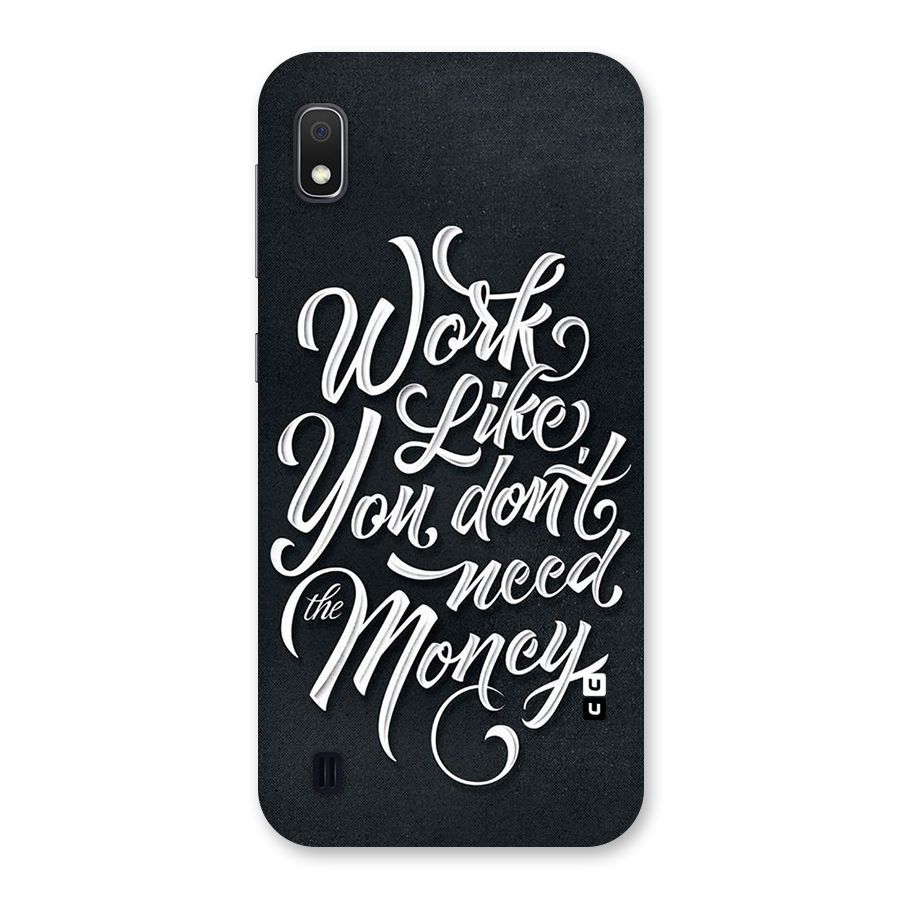 Work Like King Back Case for Galaxy A10