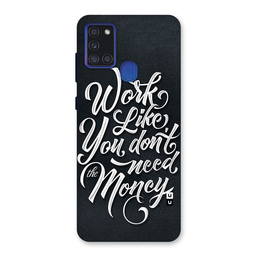 Work Like King Back Case for Galaxy A21s