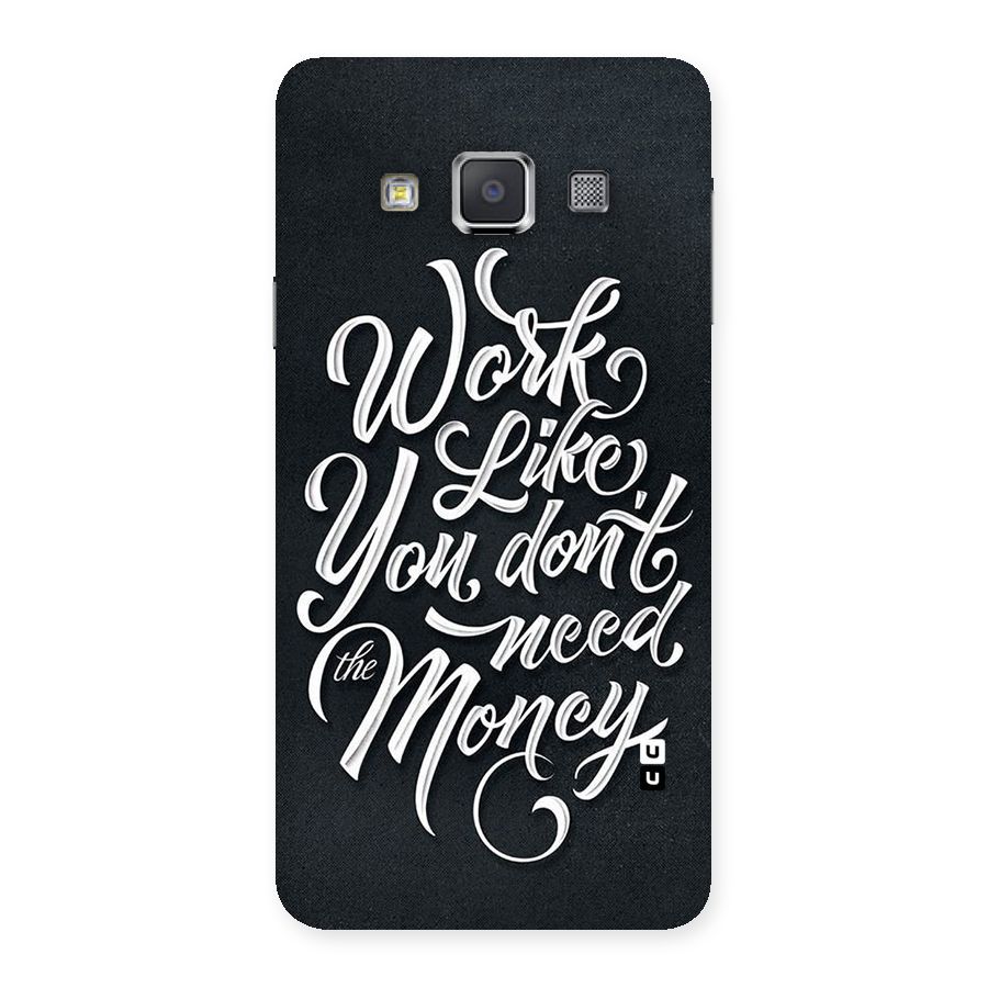 Work Like King Back Case for Galaxy A3