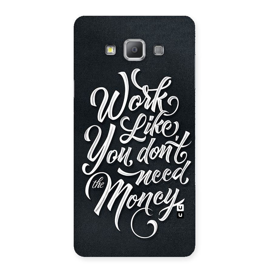 Work Like King Back Case for Galaxy A7