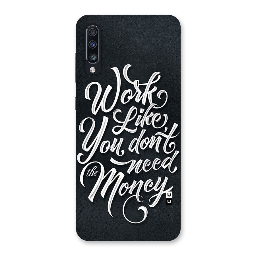 Work Like King Back Case for Galaxy A70s