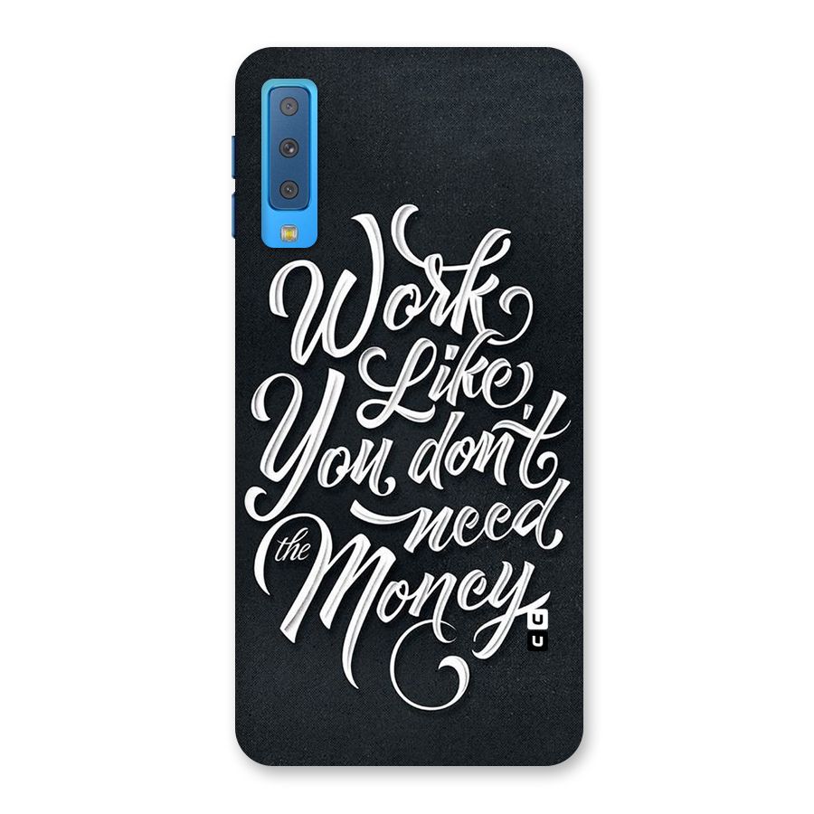 Work Like King Back Case for Galaxy A7 (2018)