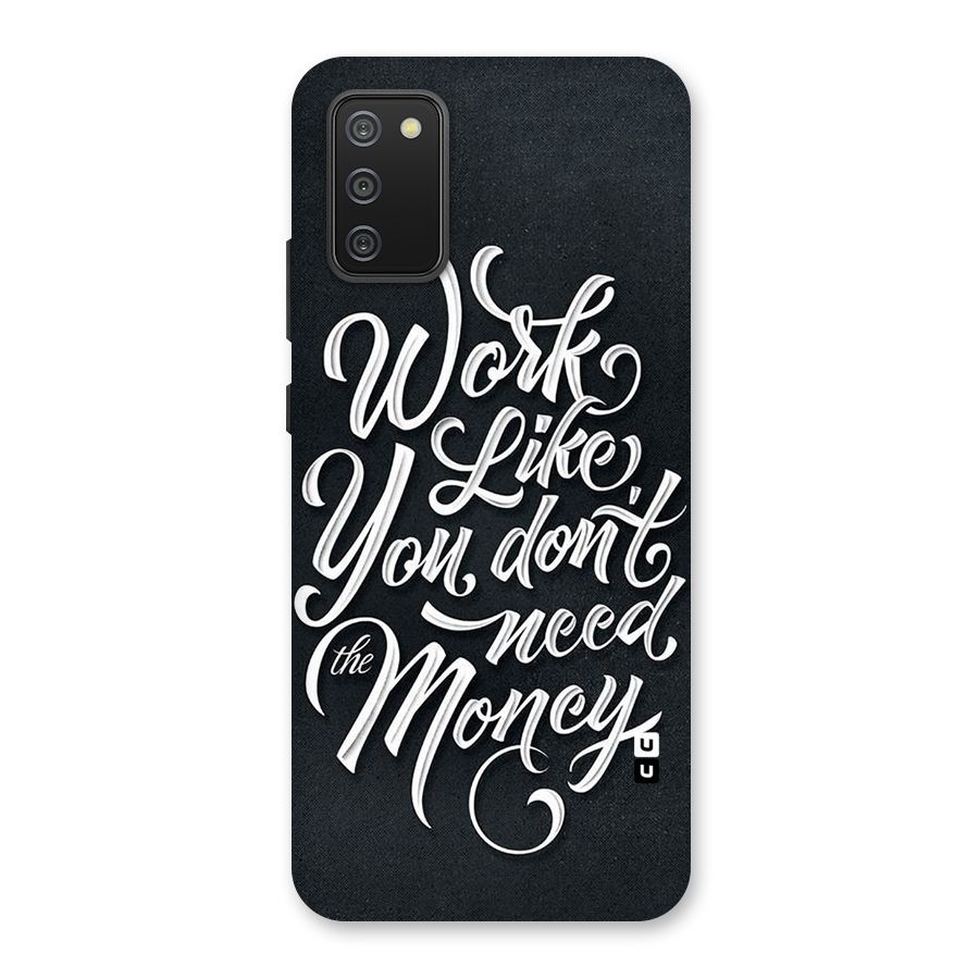 Work Like King Back Case for Galaxy M02s