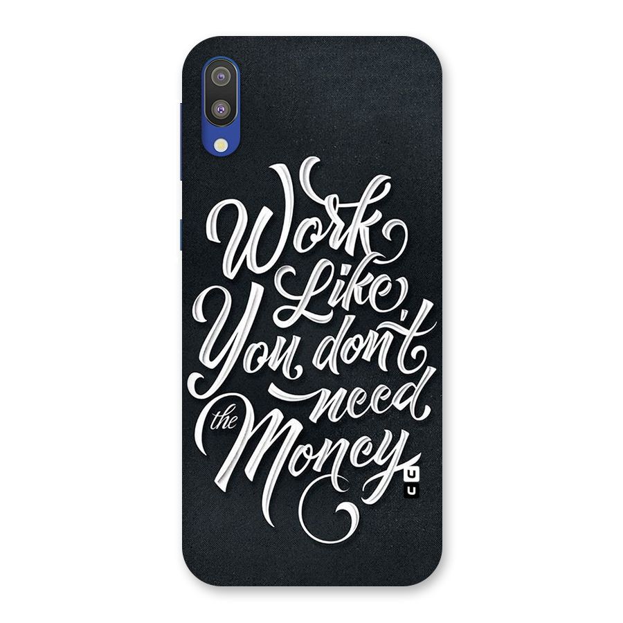 Work Like King Back Case for Galaxy M10
