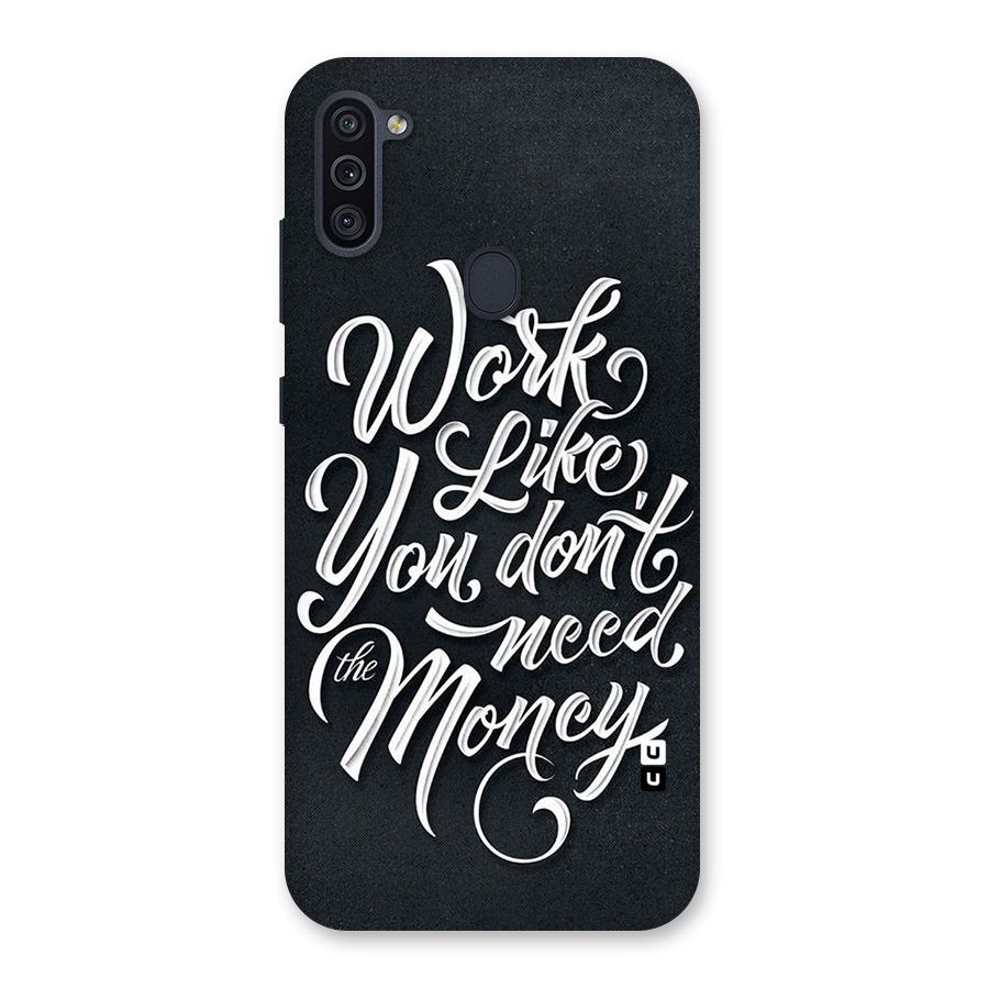 Work Like King Back Case for Galaxy M11