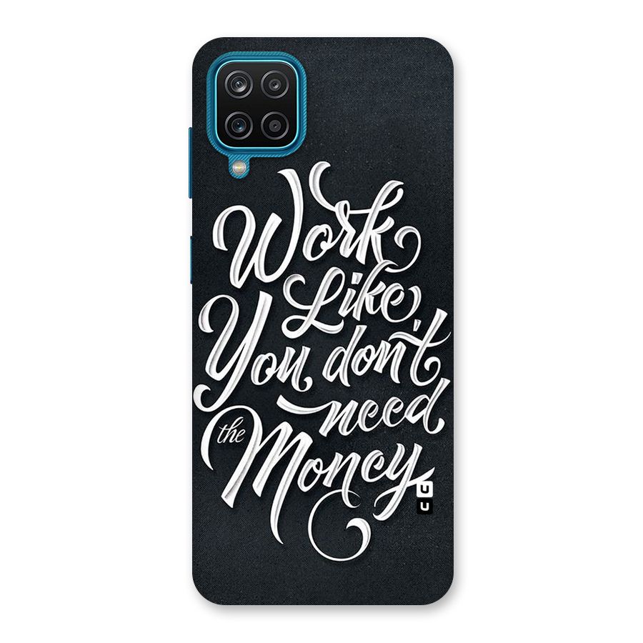Work Like King Back Case for Galaxy M12