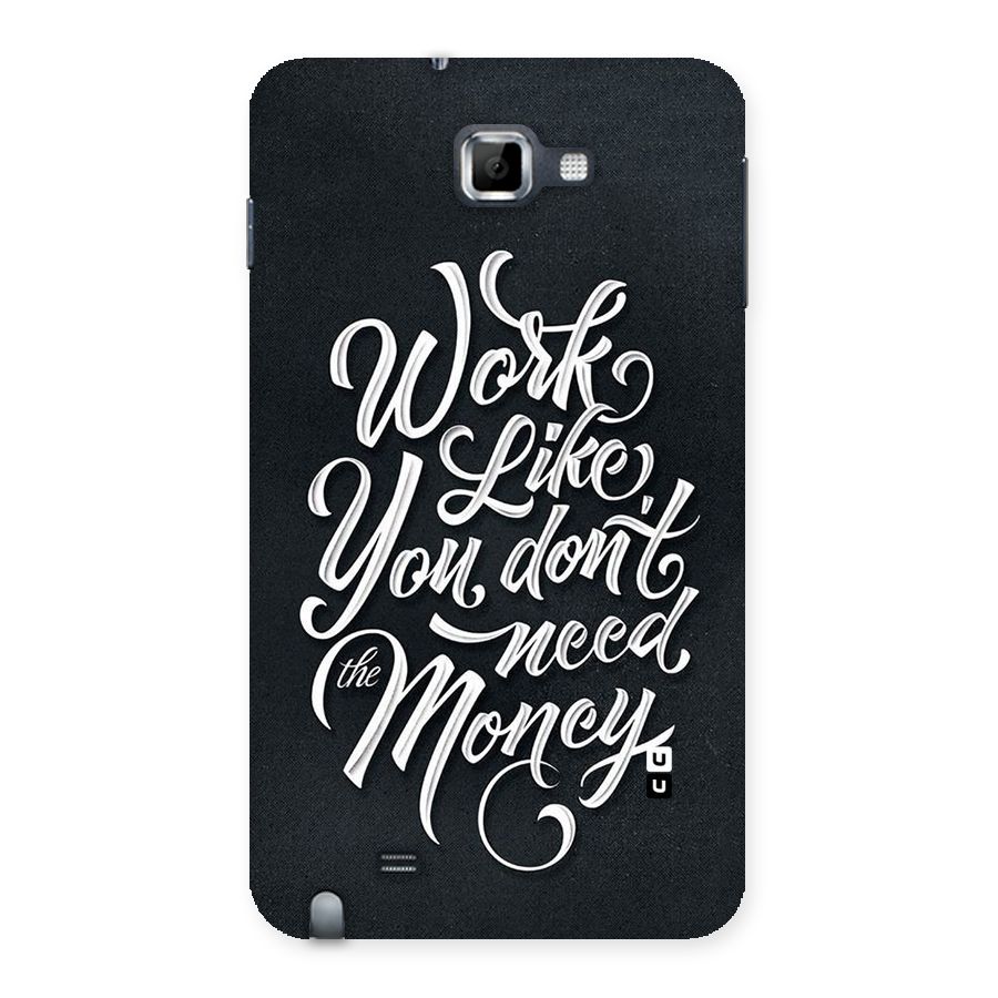Work Like King Back Case for Galaxy Note