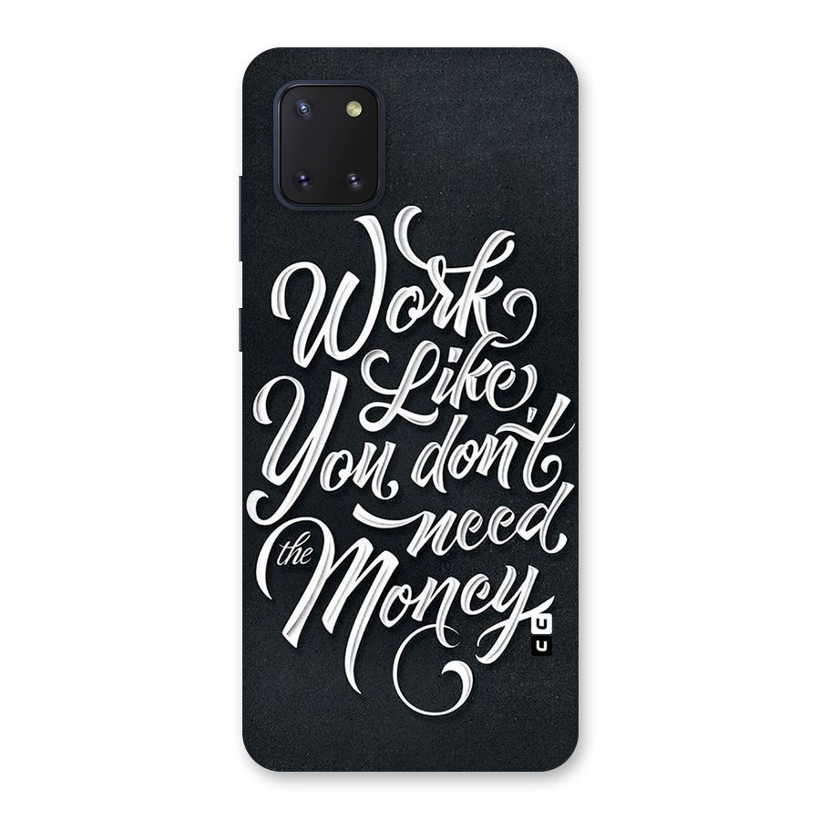 Work Like King Back Case for Galaxy Note 10 Lite