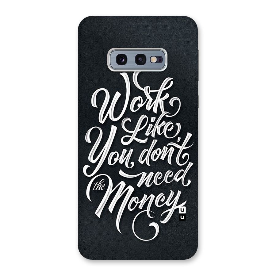 Work Like King Back Case for Galaxy S10e