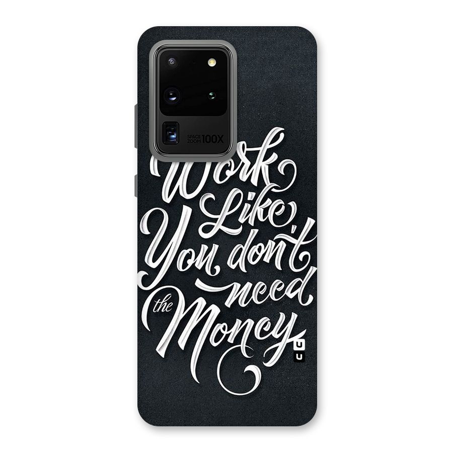 Work Like King Back Case for Galaxy S20 Ultra