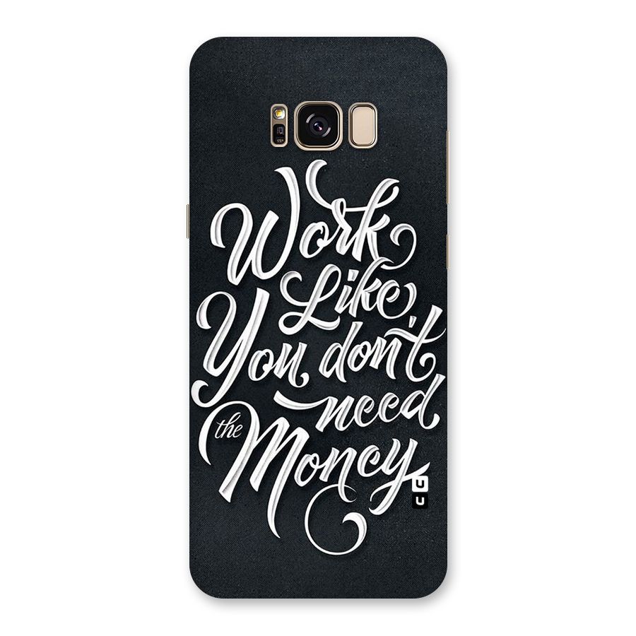 Work Like King Back Case for Galaxy S8 Plus