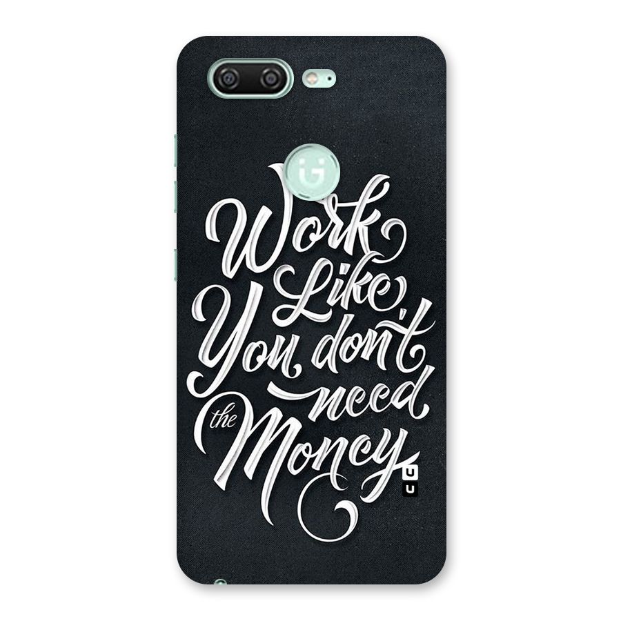 Work Like King Back Case for Gionee S10