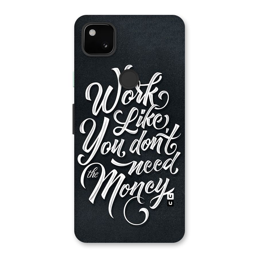 Work Like King Back Case for Google Pixel 4a