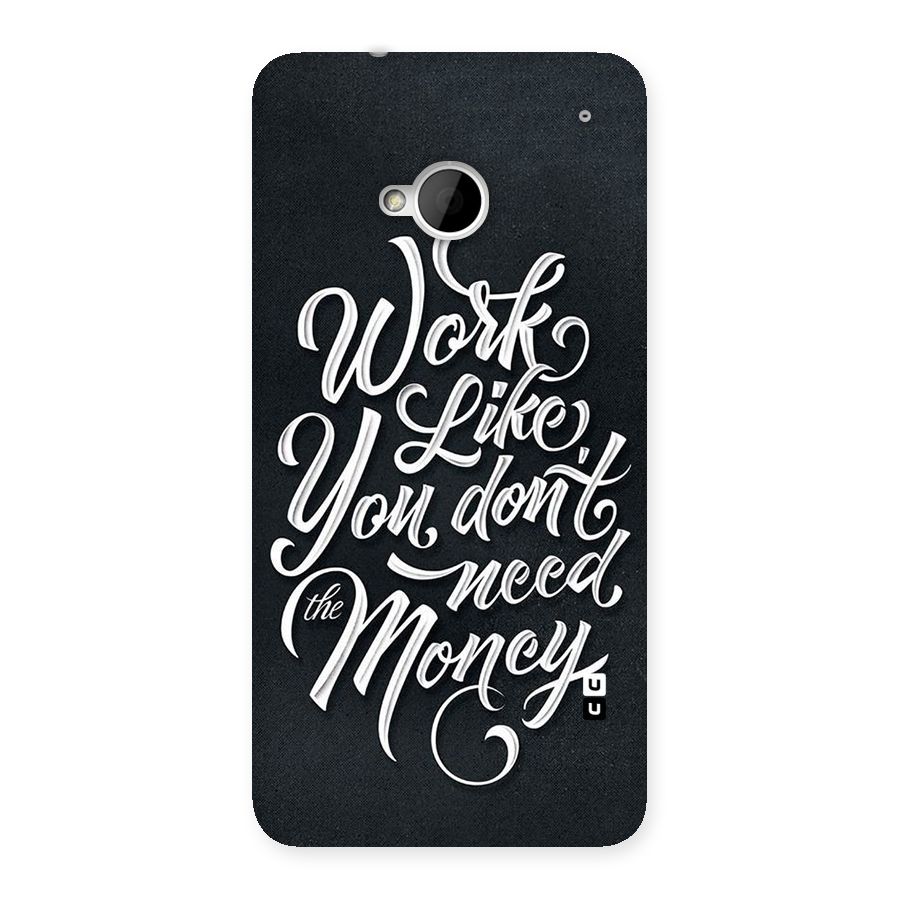Work Like King Back Case for HTC One M7
