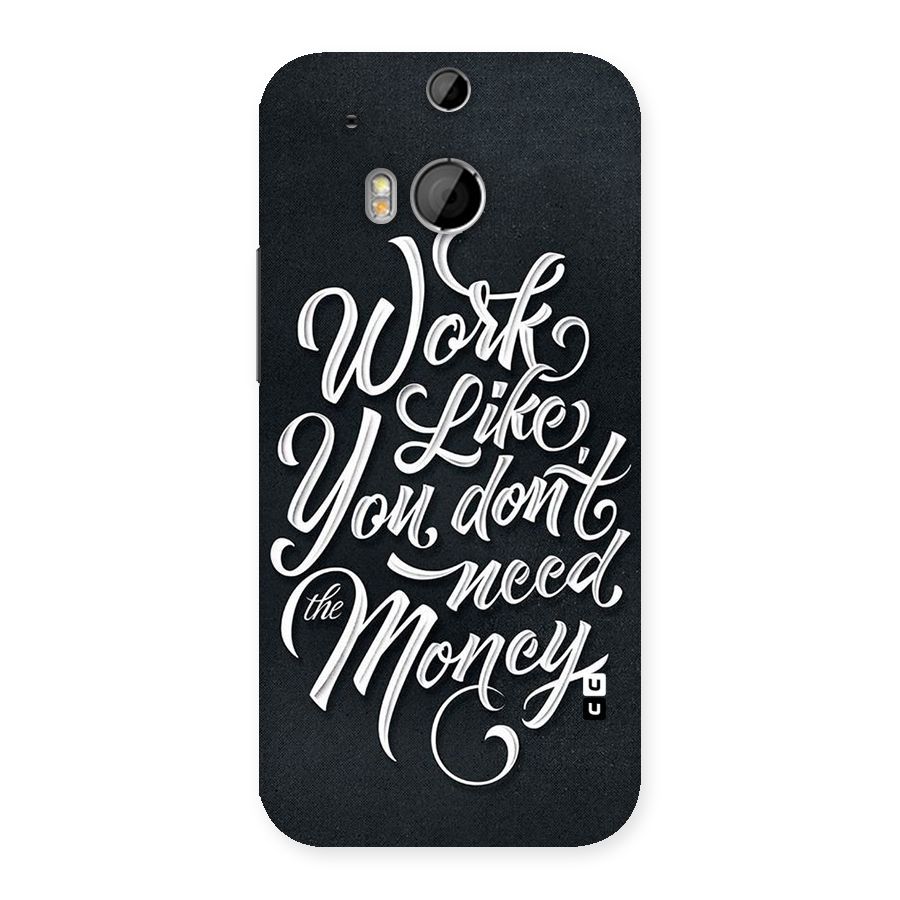 Work Like King Back Case for HTC One M8