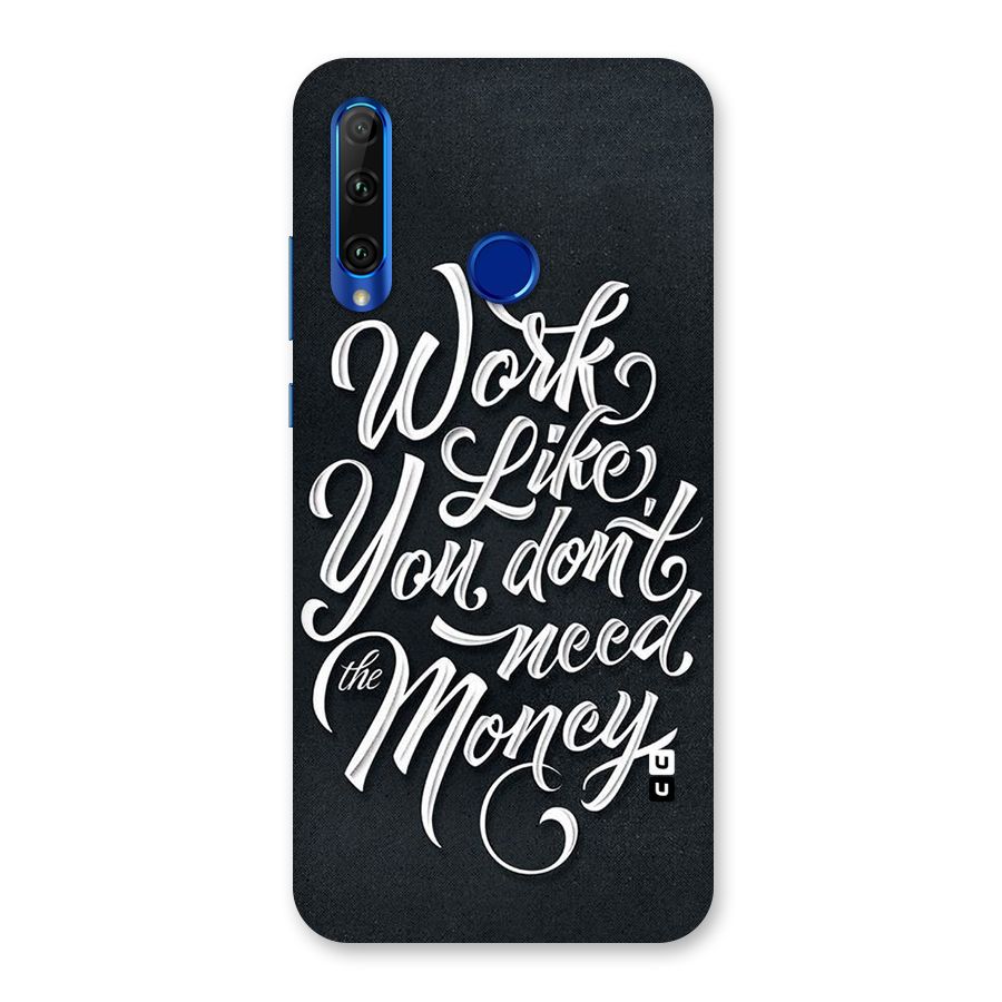 Work Like King Back Case for Honor 20i