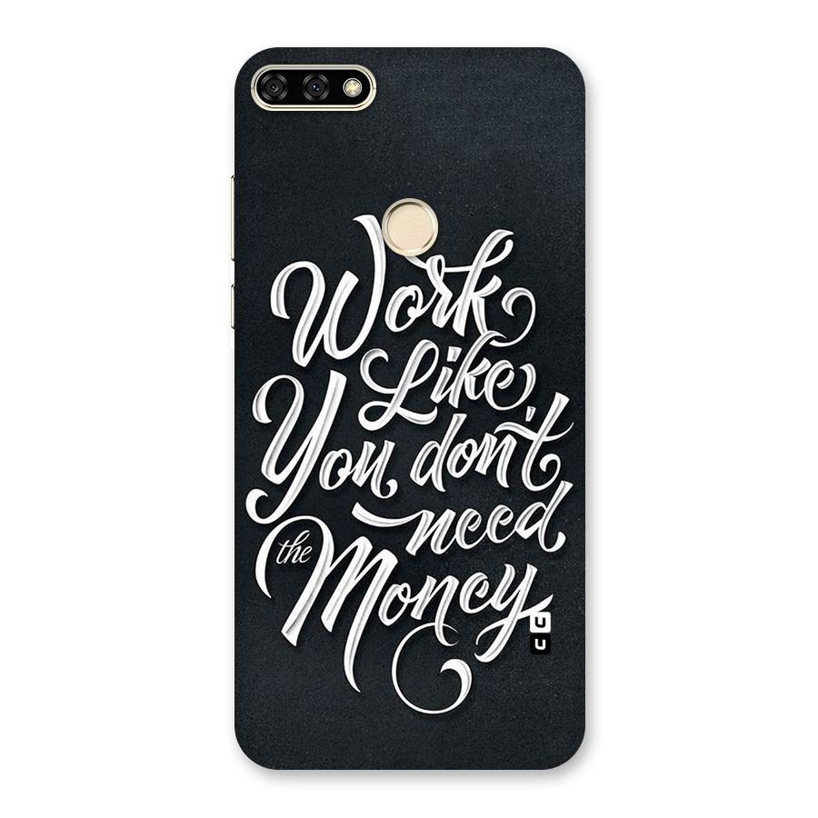 Work Like King Back Case for Honor 7A