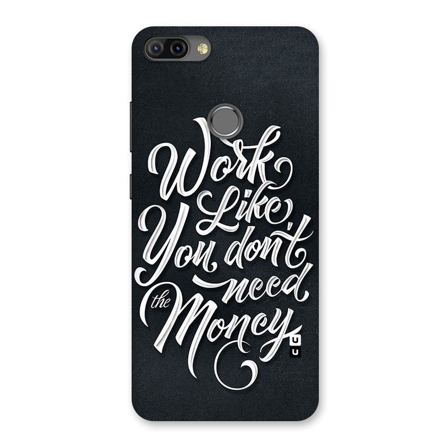 Work Like King Back Case for Infinix Hot 6 Pro