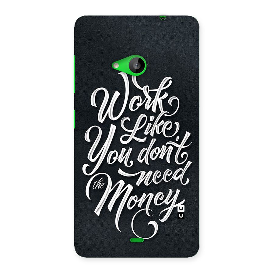 Work Like King Back Case for Lumia 535