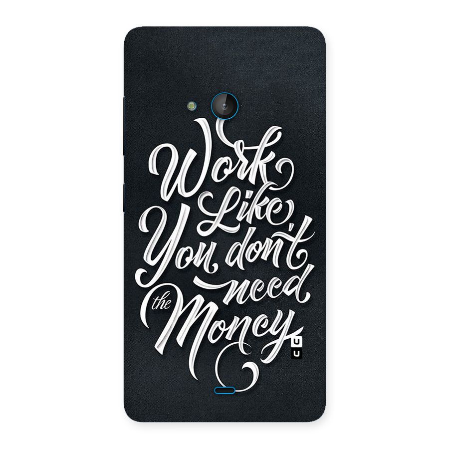 Work Like King Back Case for Lumia 540