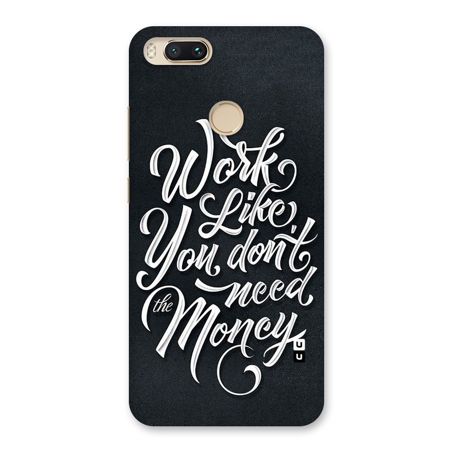 Work Like King Back Case for Mi A1