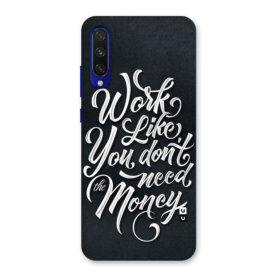 Work Like King Back Case for Mi A3