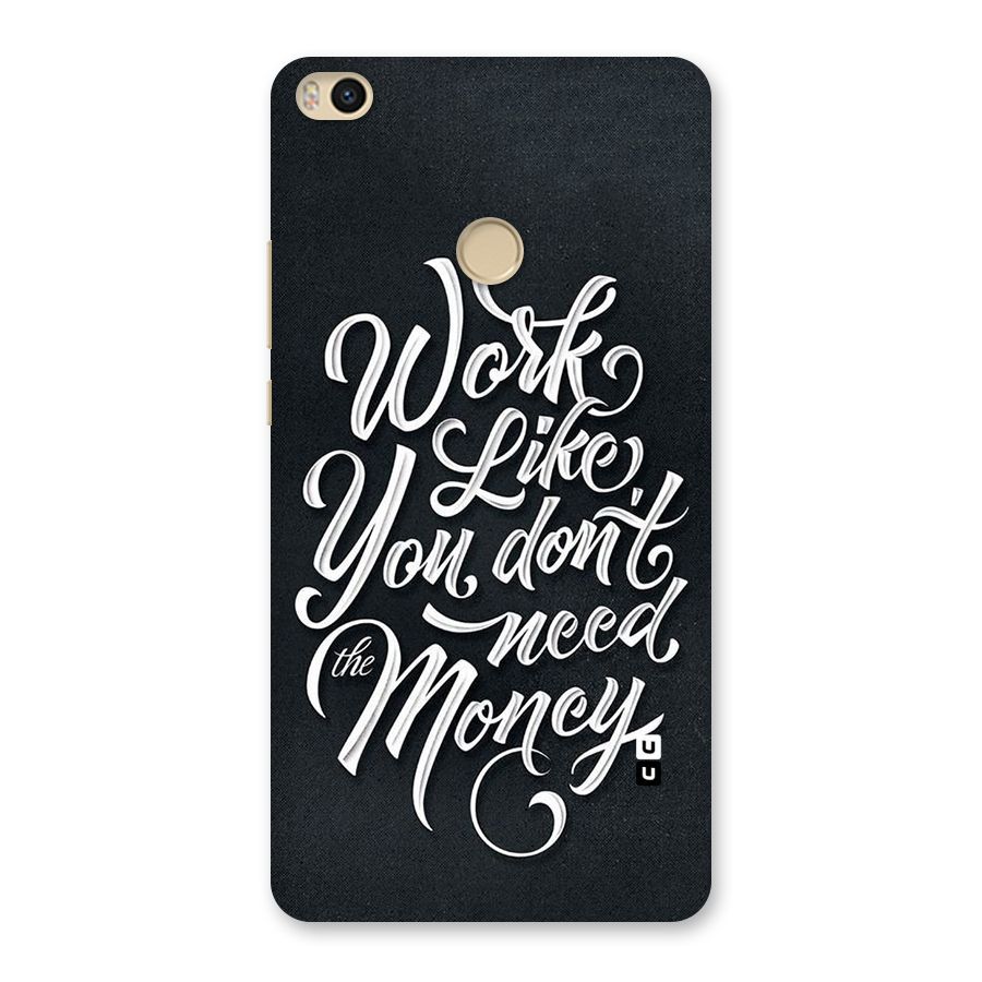 Work Like King Back Case for Mi Max 2